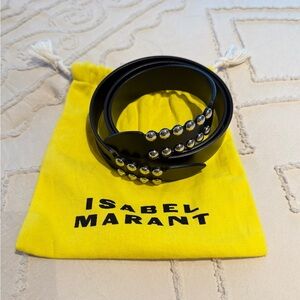 Isabel Marant Black Leather Belt